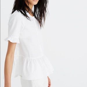 Madewell Studio Ruffle-Hem Top